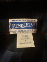 Load image into Gallery viewer, Vintage Pendleton Classic Double-breasted Tartan Plaid Wool Blazer,  Women’s size 6, circa 1980-90s
