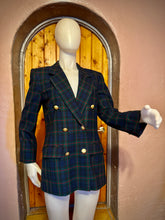 Load image into Gallery viewer, Vintage Pendleton Classic Double-breasted Tartan Plaid Wool Blazer,  Women’s size 6, circa 1980-90s
