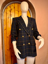 Load image into Gallery viewer, Vintage Pendleton Classic Double-breasted Tartan Plaid Wool Blazer,  Women’s size 6, circa 1980-90s
